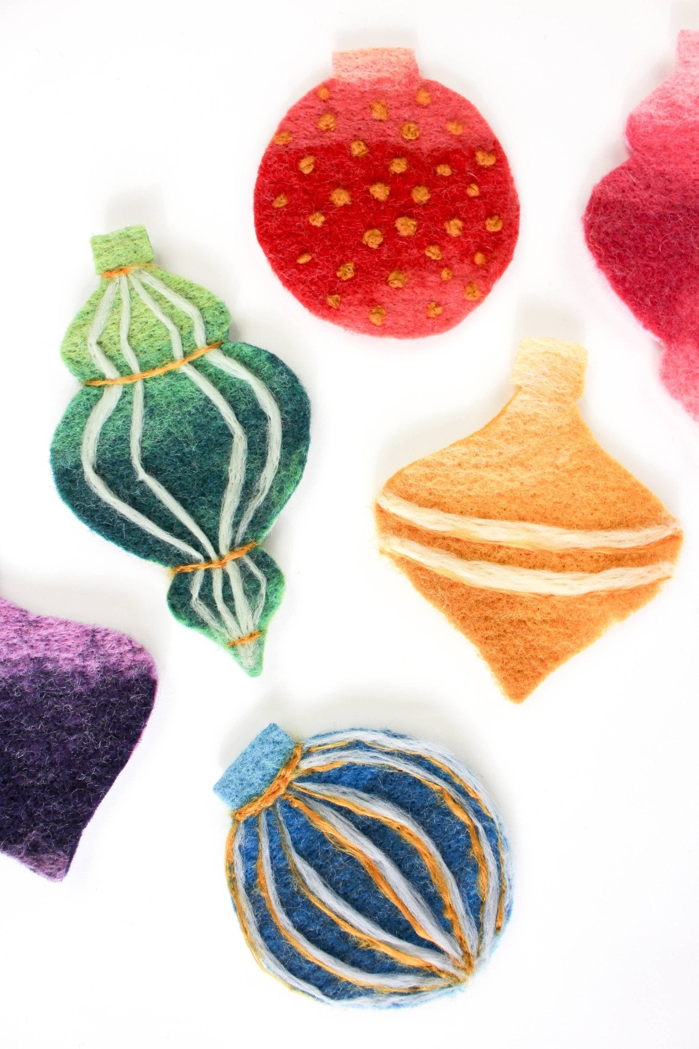 Christmas Bauble Felting Craft Kit - homesewn