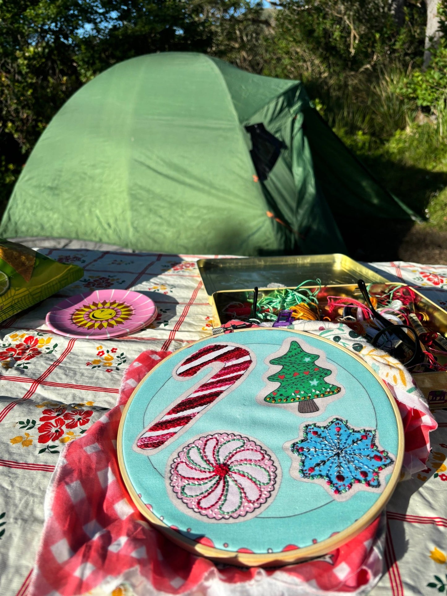 Christmas Cookie Embroidery Project - homesewn