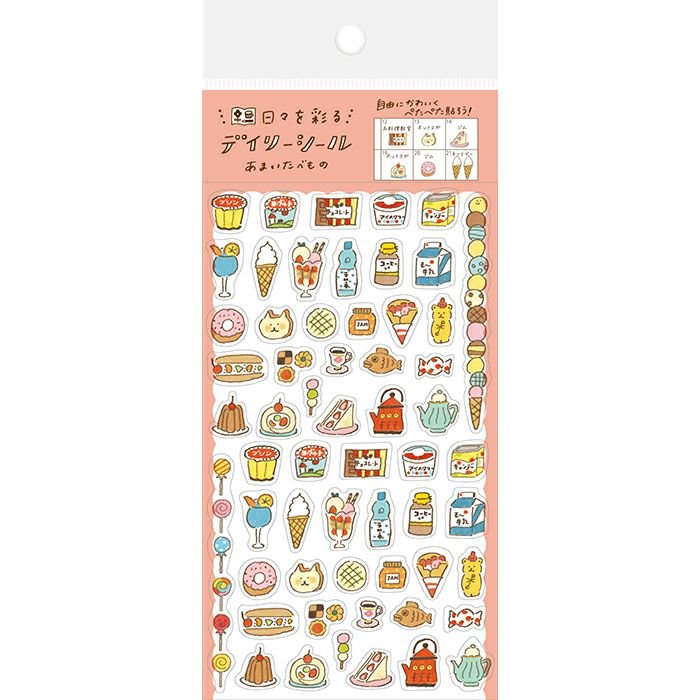 Clear Sticker Sheet - Sweet & Snacks - homesewn