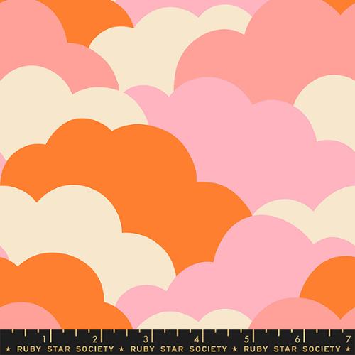 Clouds - Orange - Reverie - homesewn