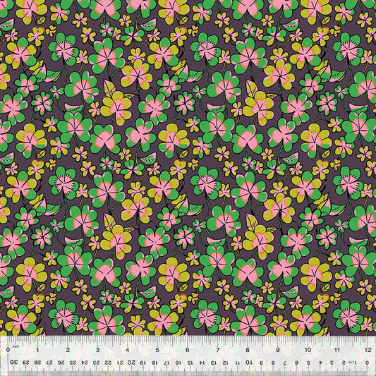 Clover - Eggplant - Forestburgh Heather Ross - homesewn