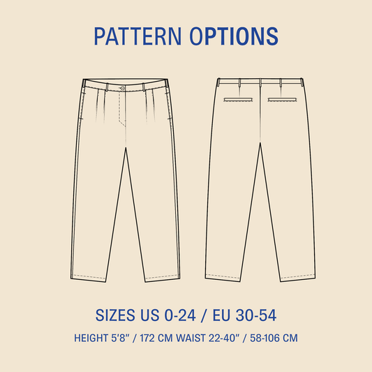 Cocoon Pants sewing pattern PDF DOWNLOAD - homesewn