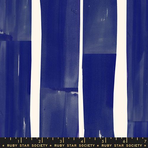 Collage Stripe - Navy - Sketchbook - homesewn