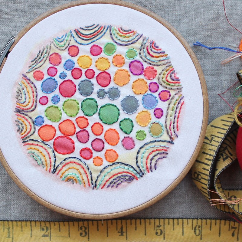 Colorburst Bubblegum Embroidery Sampler - homesewn