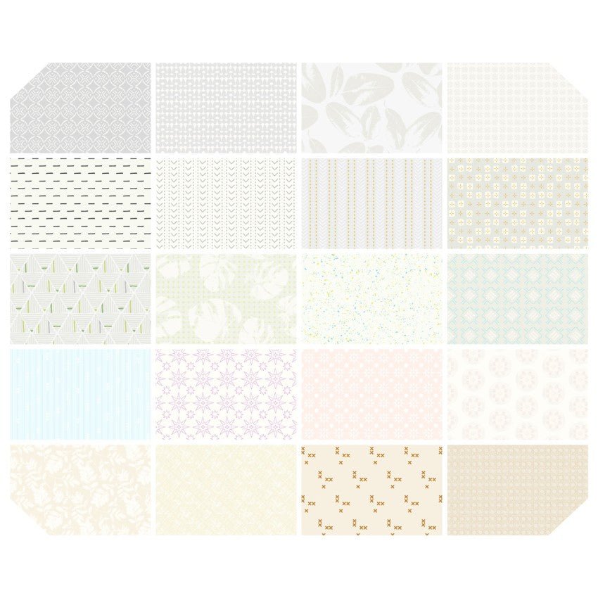 Complements - Low Volume Fat Quarter Bundle - 20 prints - homesewn