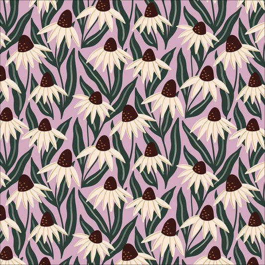 Conflowers ORGANIC - Violet - homesewn