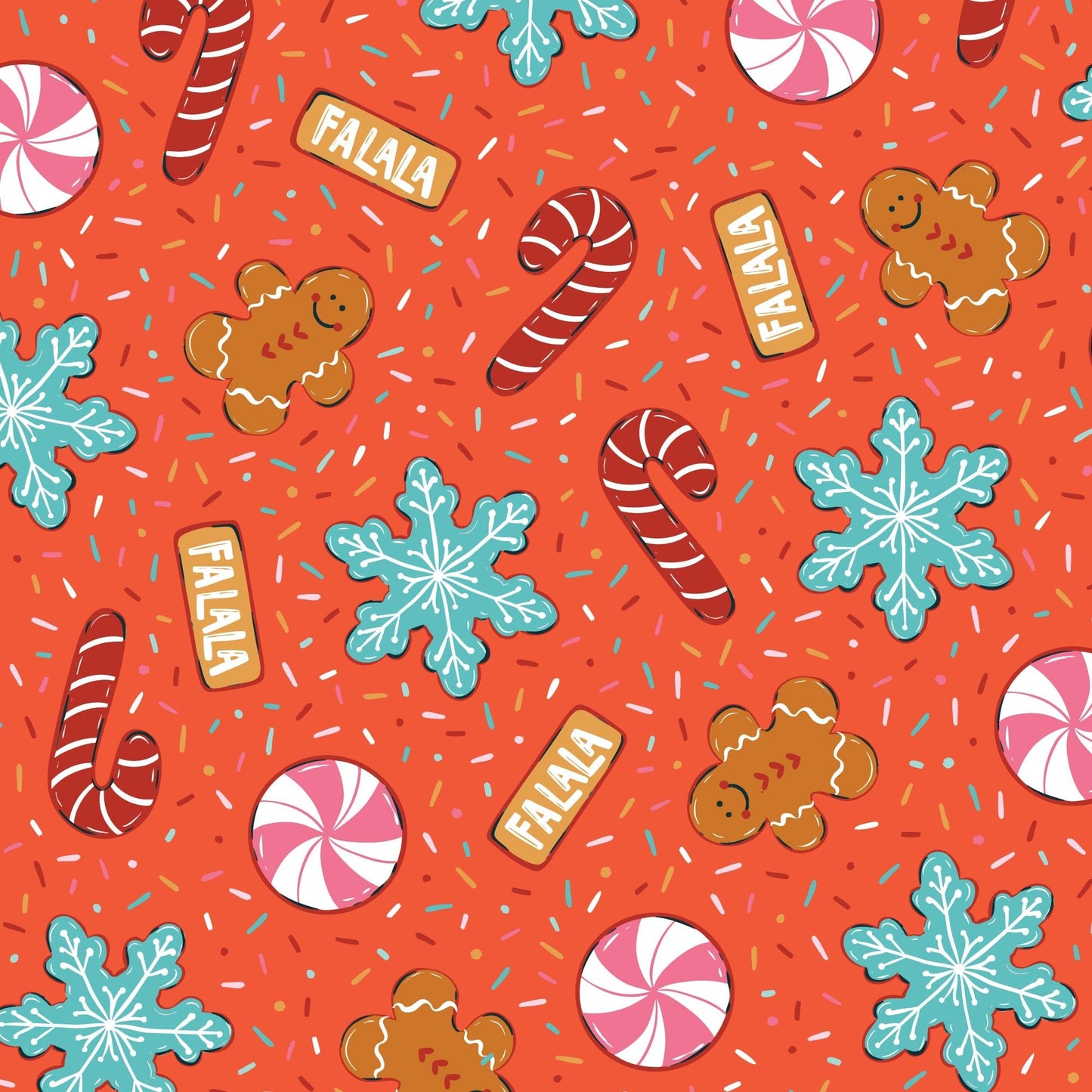 Cookies Chaos - Red - Jolly Tidings - homesewn