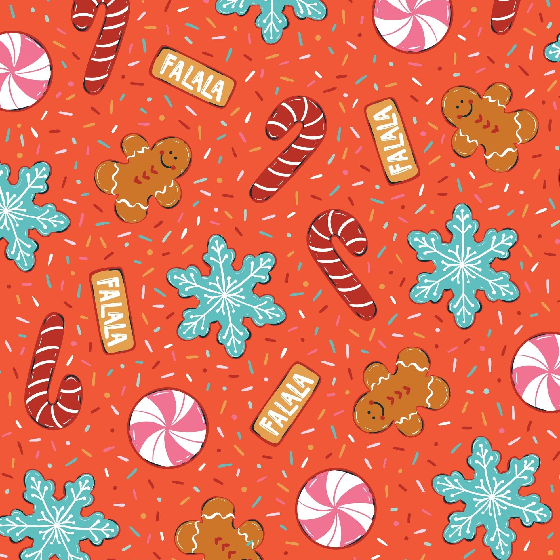 Cookies Chaos - Red - Jolly Tidings - homesewn