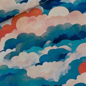 Cool Clouds - FRENCH TERRY - Heavyweight Knit Fabric - homesewn