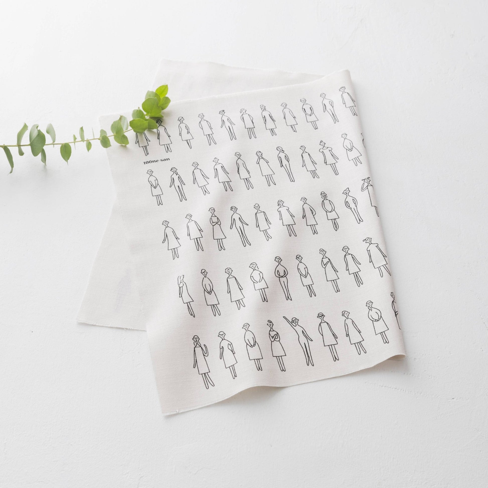COSMO 100 Ladies Pattern Embroidery Fabric - homesewn