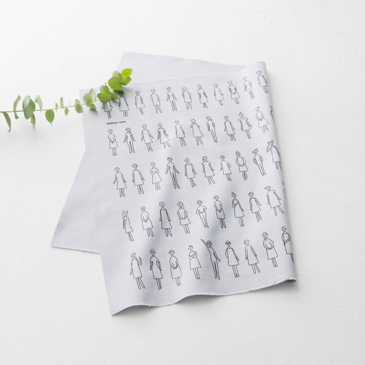 COSMO 100 Ladies Pattern Embroidery Fabric - homesewn