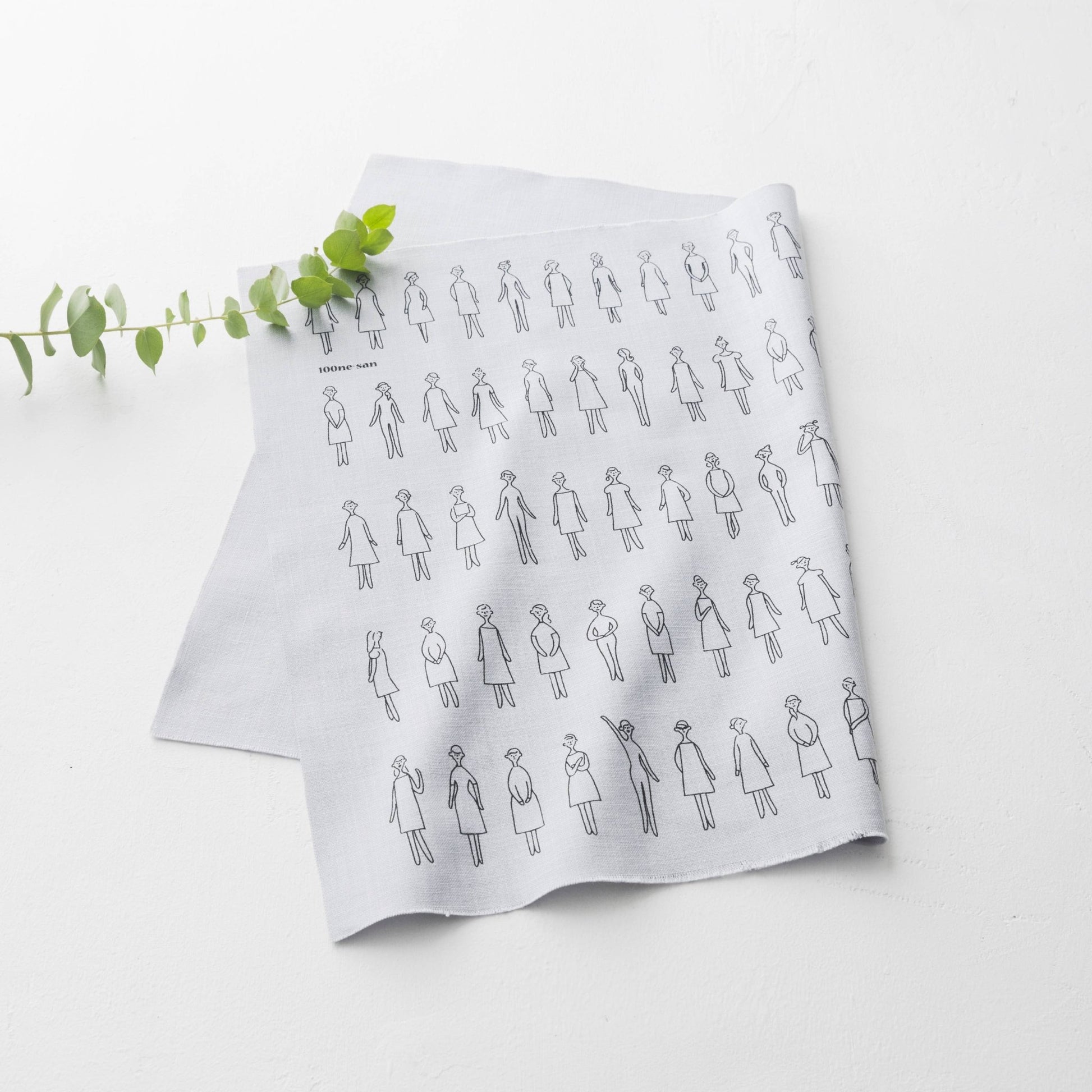 COSMO 100 Ladies Pattern Embroidery Fabric - homesewn