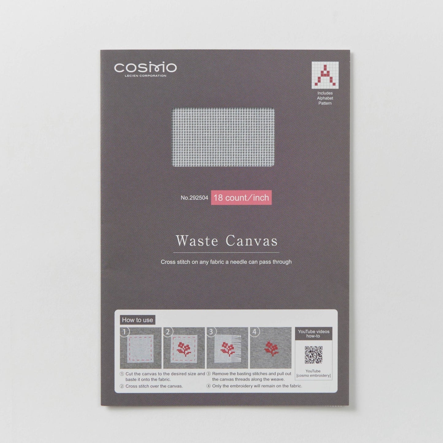 COSMO Embroidery Waste Canvas 18 ct - homesewn