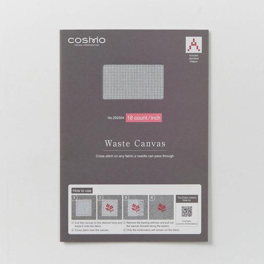 COSMO Embroidery Waste Canvas 18 ct - homesewn