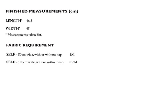 COSTERMONGER Bag *less than 1m - PDF PATTERN - homesewn