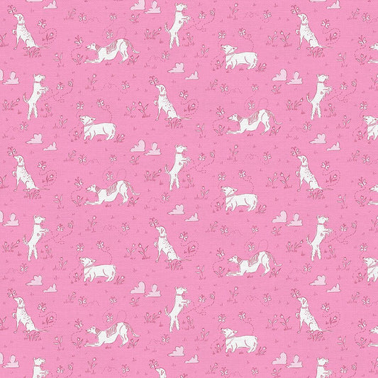 County Club Canines - Doggie Toile - QUILTING COTTON/POPLIN - homesewn