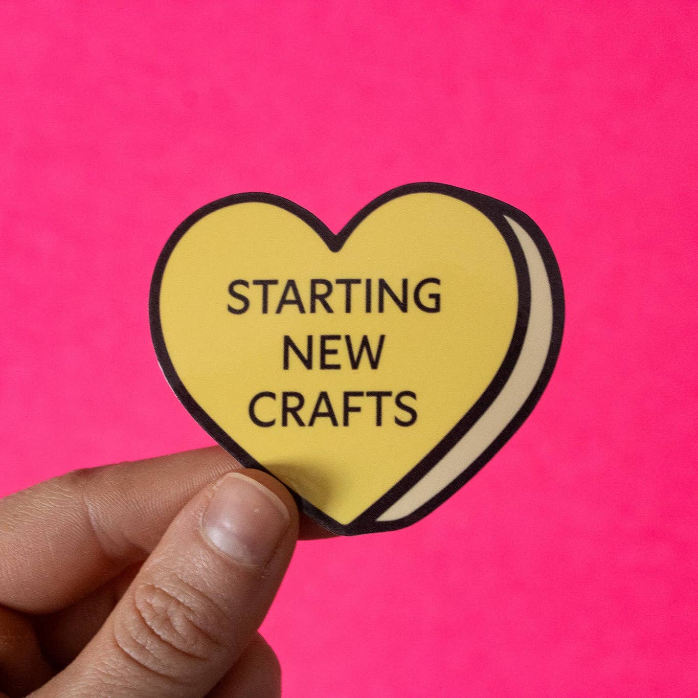 Crafts Conversation Heart Vinyl Sticker - homesewn