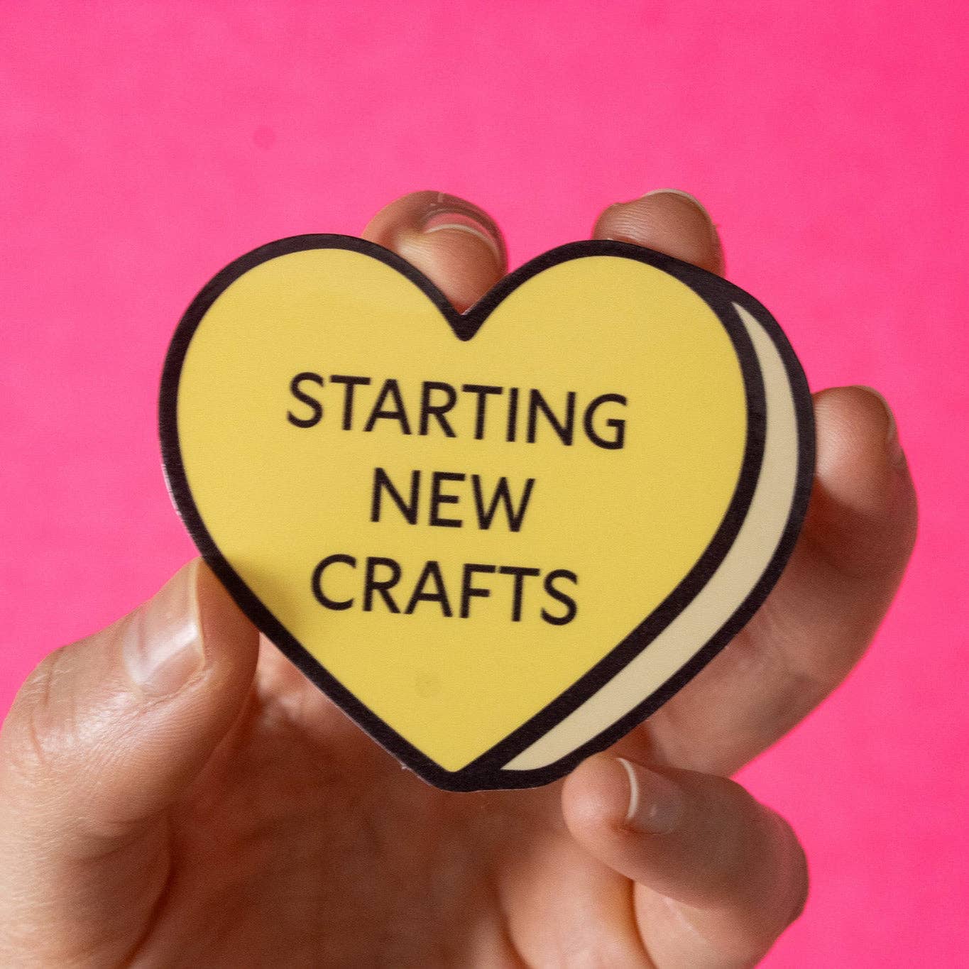 Crafts Conversation Heart Vinyl Sticker - homesewn