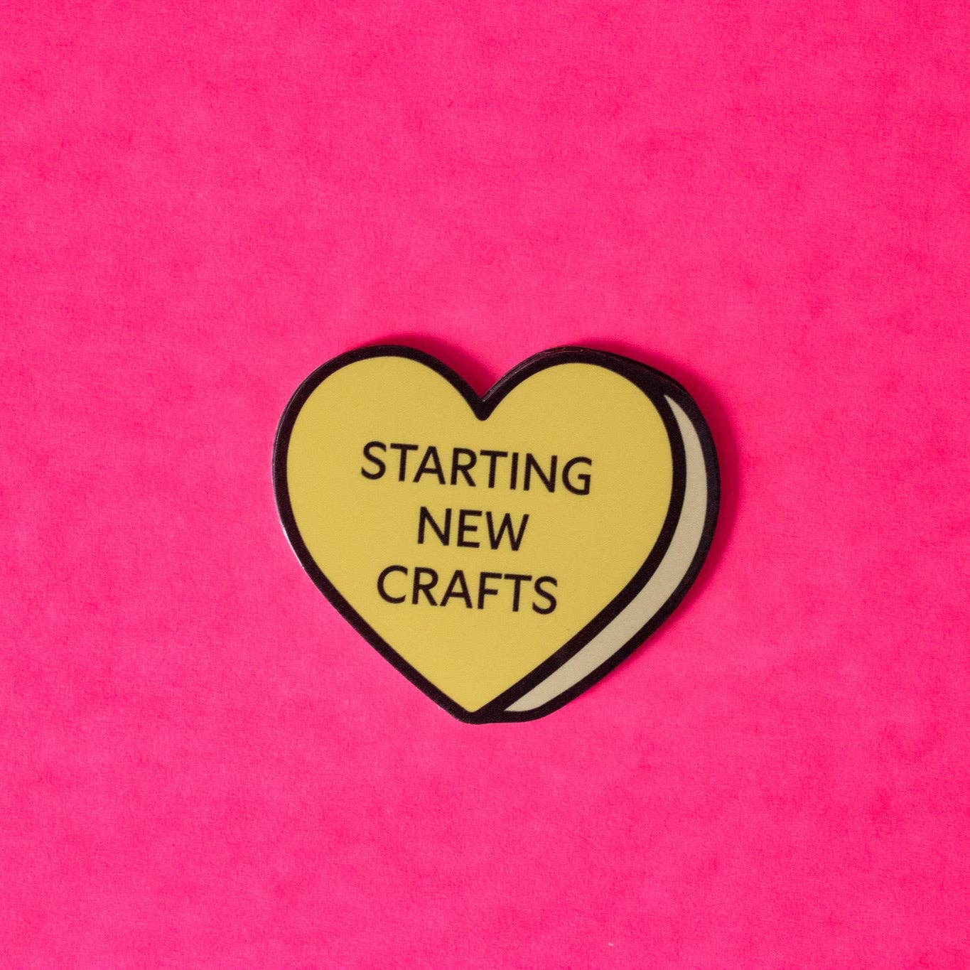 Crafts Conversation Heart Vinyl Sticker - homesewn