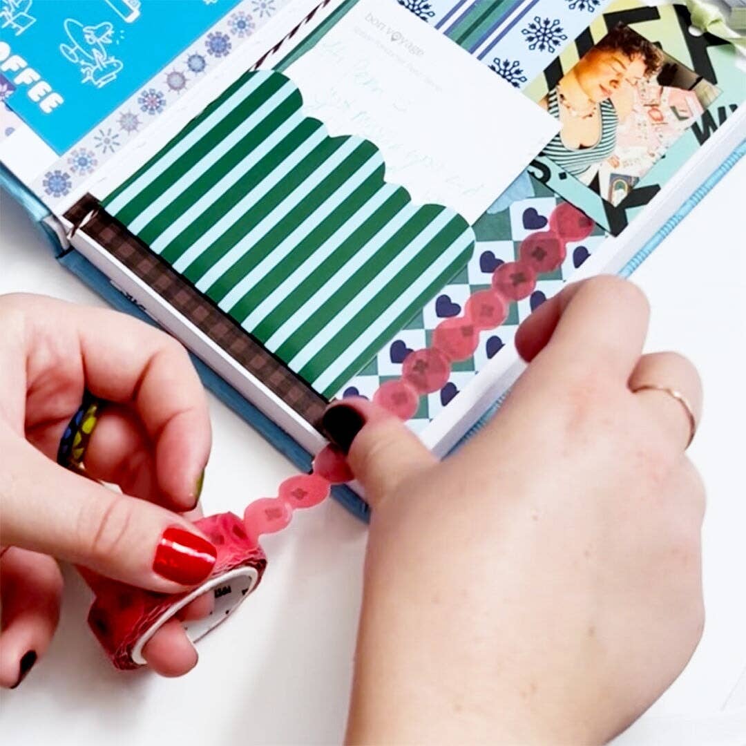 Cranberry Chain Washi - homesewn