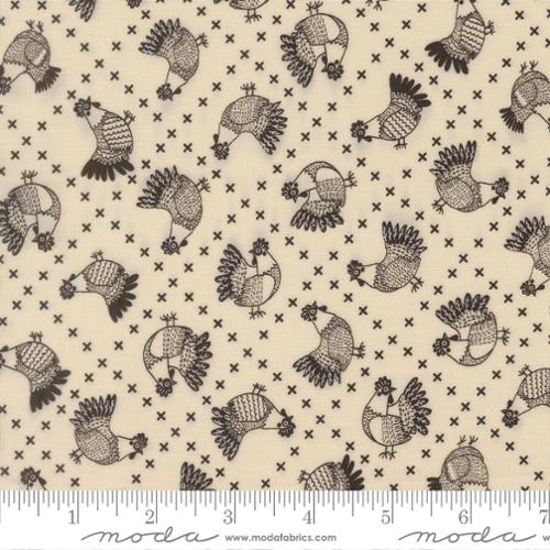 Cross Stitch - Cloud Iron - The Henhouse - QUILTING COTTON fabric - homesewn