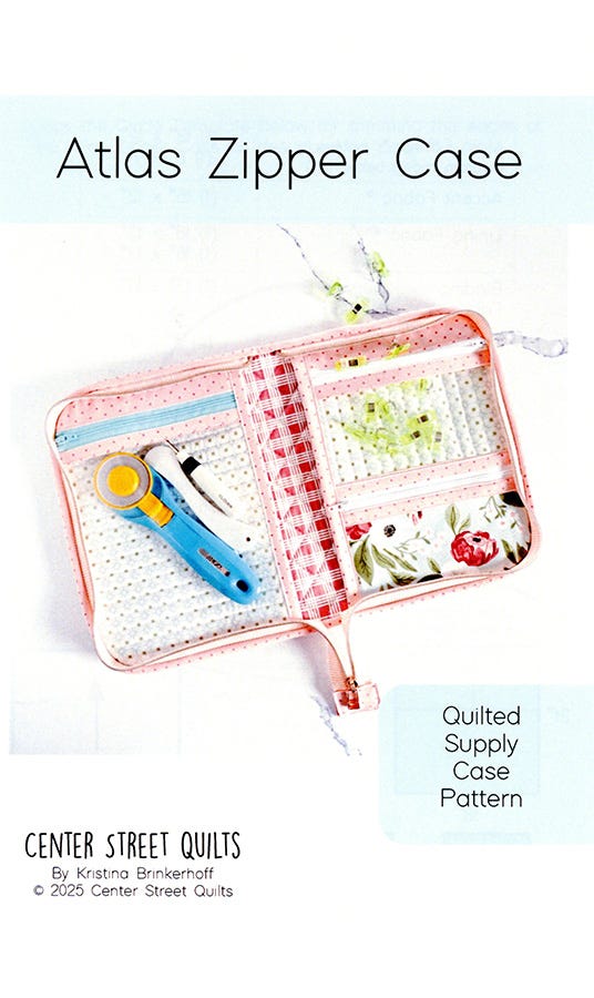 Atlas Zipper Case Pattern by Center Street Quilts