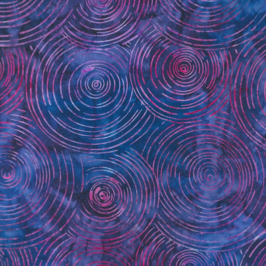 Curves Batik - Amethyst - Interstellar Batiks - homesewn