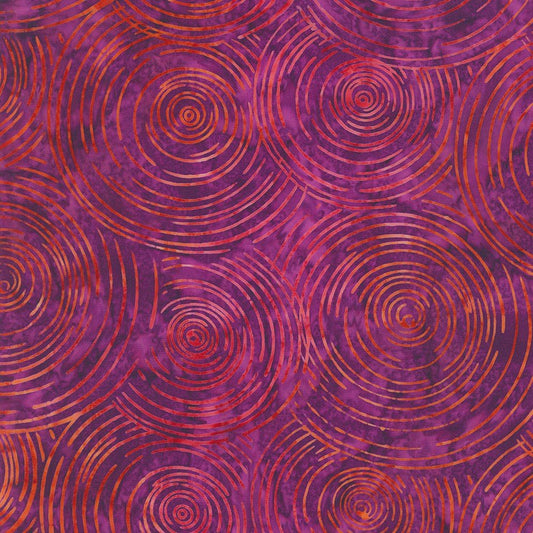 Curves Batik - Magenta - Interstellar Batiks - homesewn