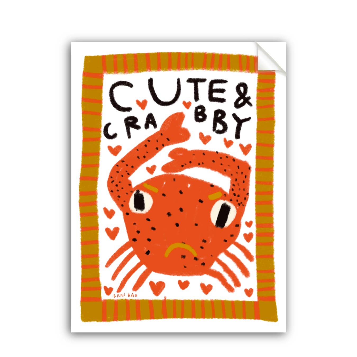 CUTE & CRABBY Sticker - homesewn