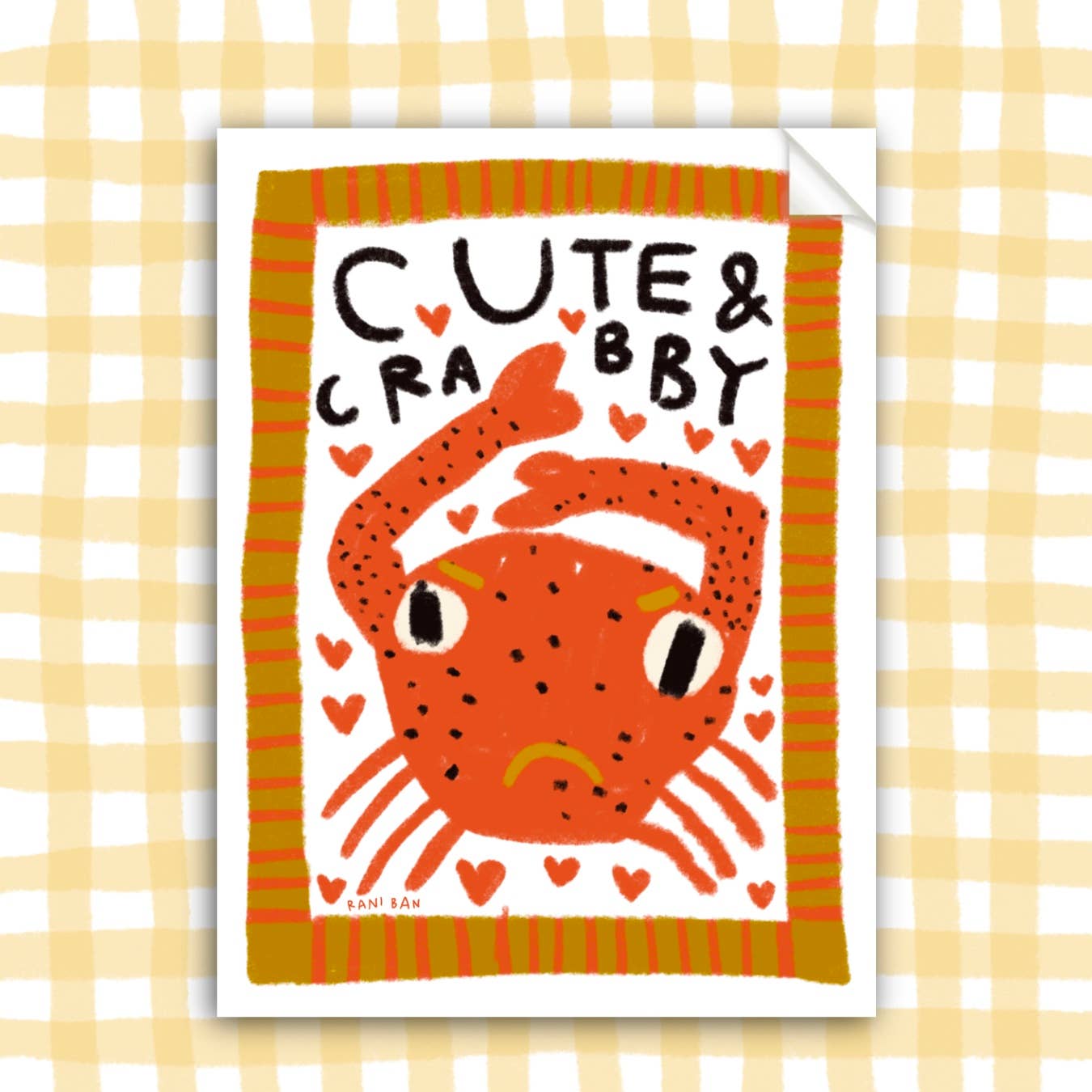 CUTE & CRABBY Sticker - homesewn