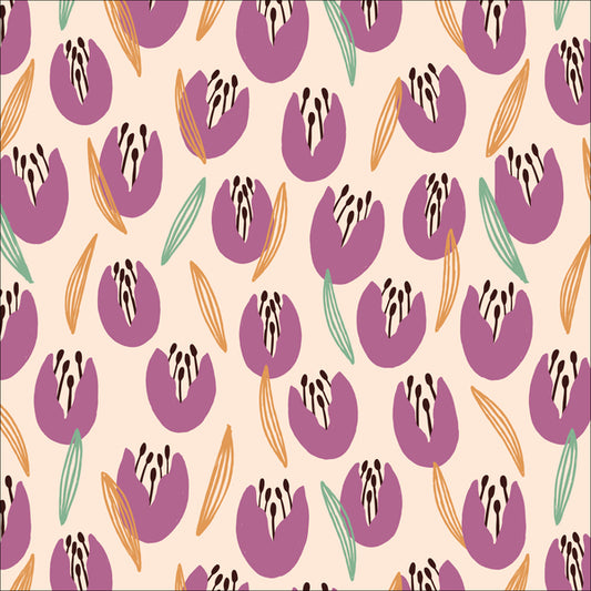 Tossed Tulips ORGANIC - Macaron - homesewn