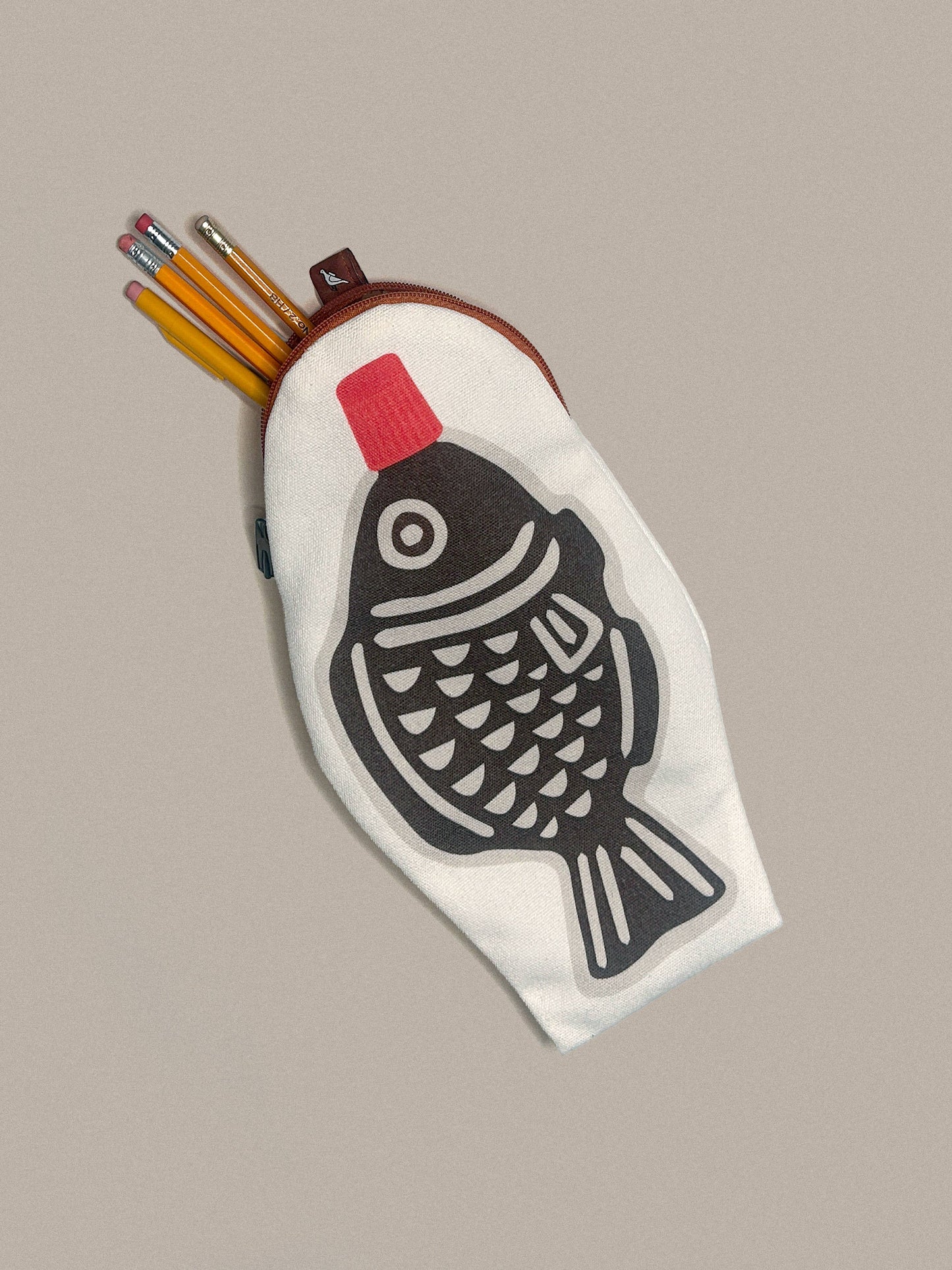 Soy Fish Canvas Zipper Pouch/Pencil Case