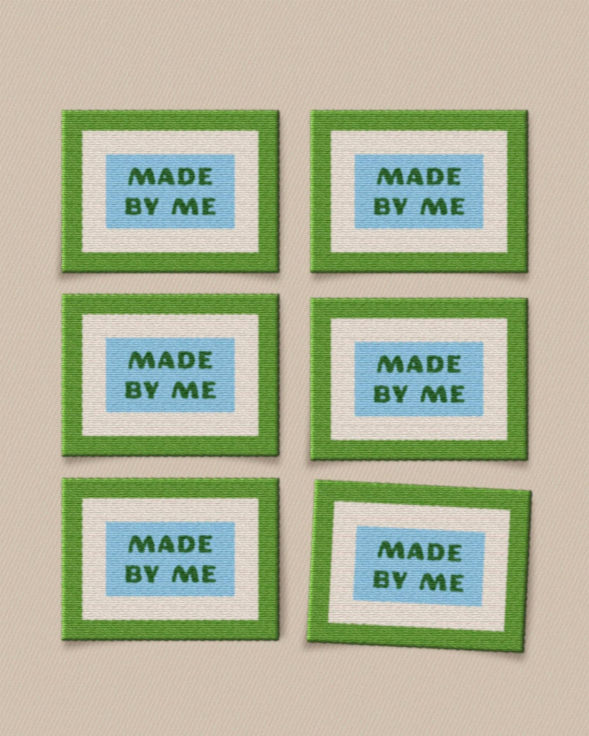 Made By Me Large Garment Labels
