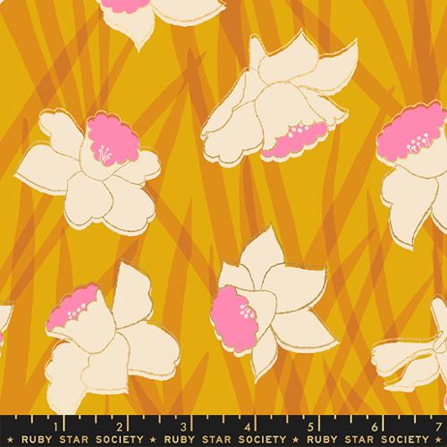 Daffodils - Goldenrod Metallic - Reverie - homesewn