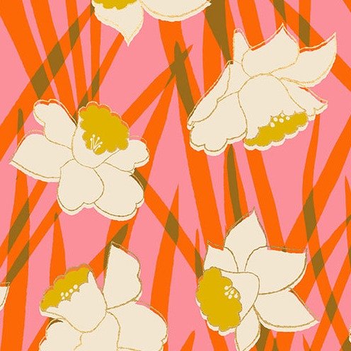 Daffodils - Sorbet Metallic - Reverie - homesewn