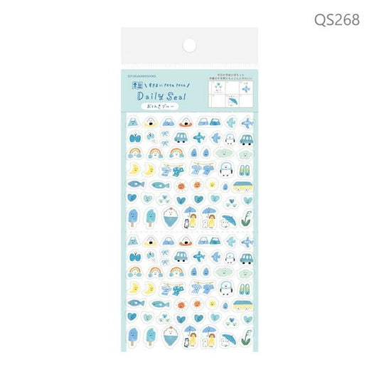 Daily Sticker Sheet - Weather Blue - homesewn