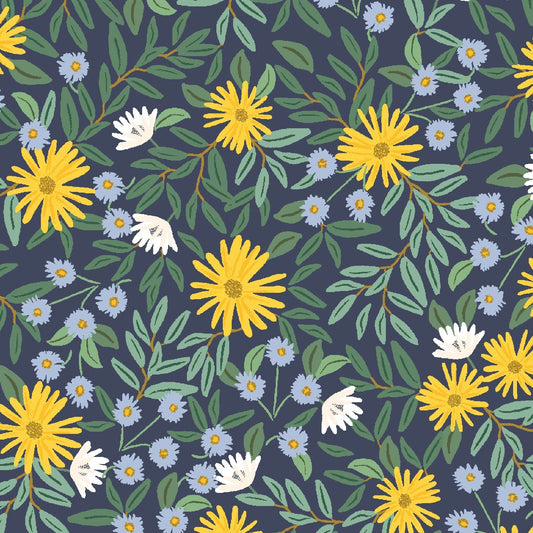 Daisy Fields - Metallic Canvas - Bramble Rifle Paper Co. - homesewn