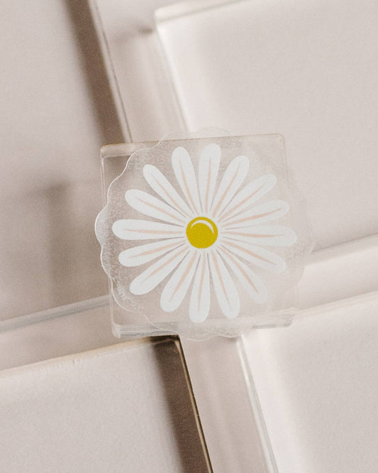 Daisy Transparent Sticker - homesewn