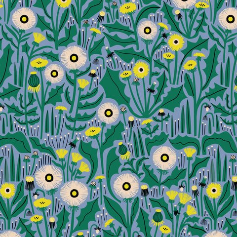 Dandy Blossom Organic BATISTE - Sun Seed Moon - Leah Duncan - homesewn