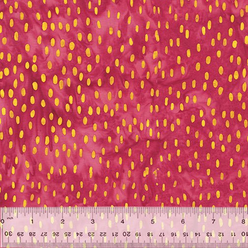Dashes - Plum Fizz - Juniper Baliscapes - BATIK COTTON FABRIC - homesewn