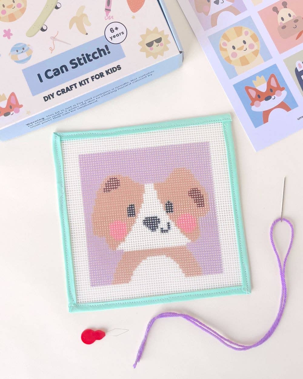 David, the Dog - Needlepoint Kit for Kids - homesewn