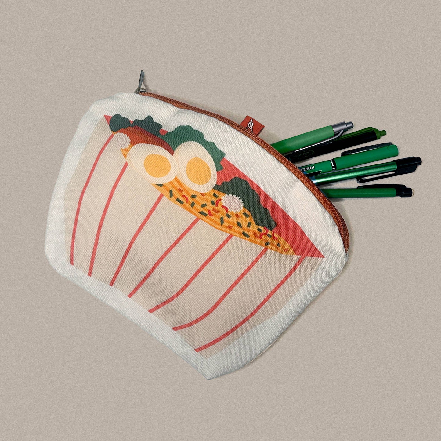 Ramen Bowl Canvas Zipper Pouch/Pencil Case