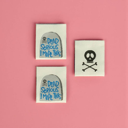 Dead Serious - Designer Woven Labels - homesewn
