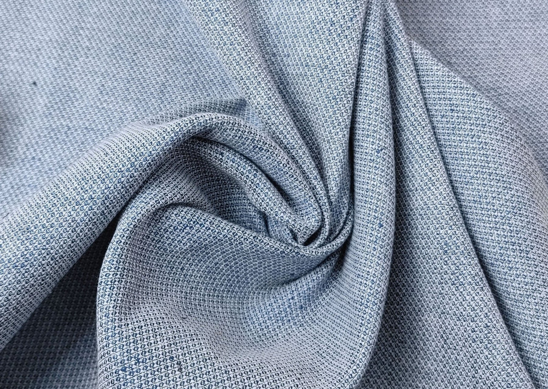 Diamond Dobby Knit Fabric - Linen/Cotton Blend - 40" wide TLL - homesewn