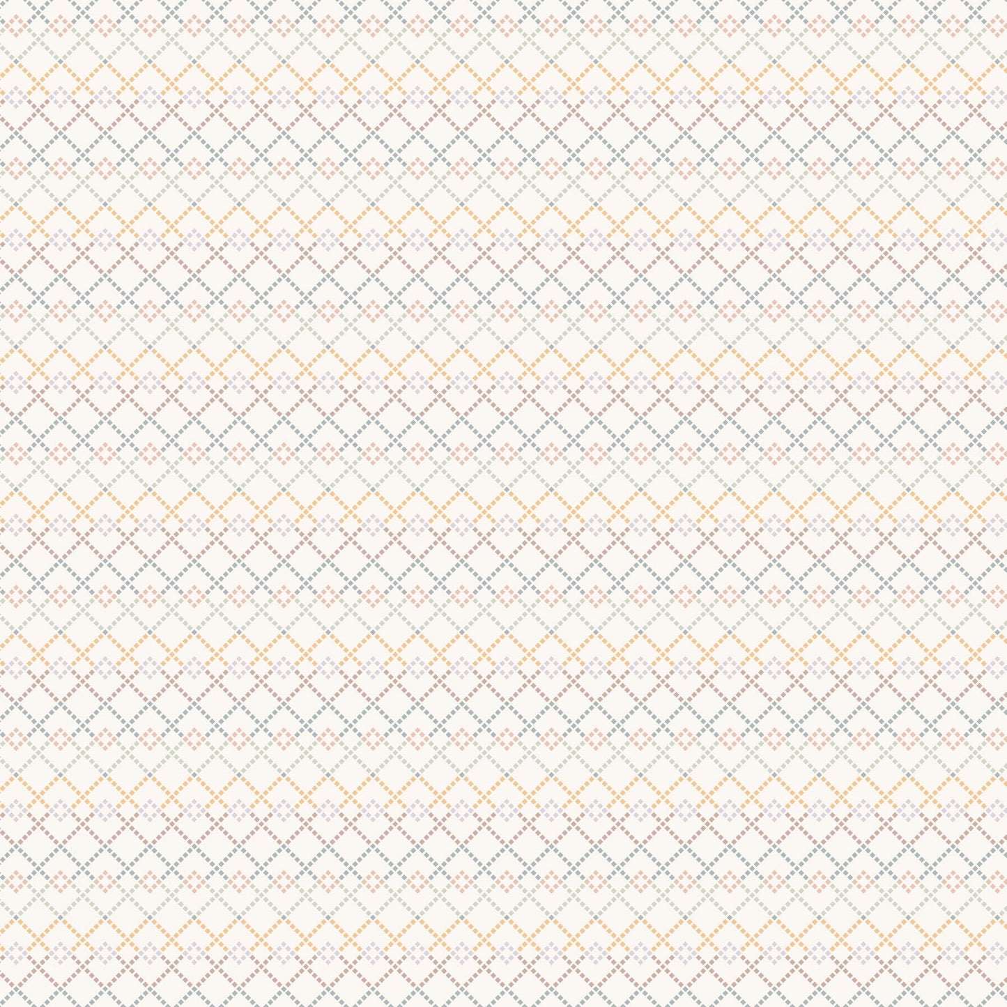 Diamonds - Creamn - Cotton - Tale - homesewn