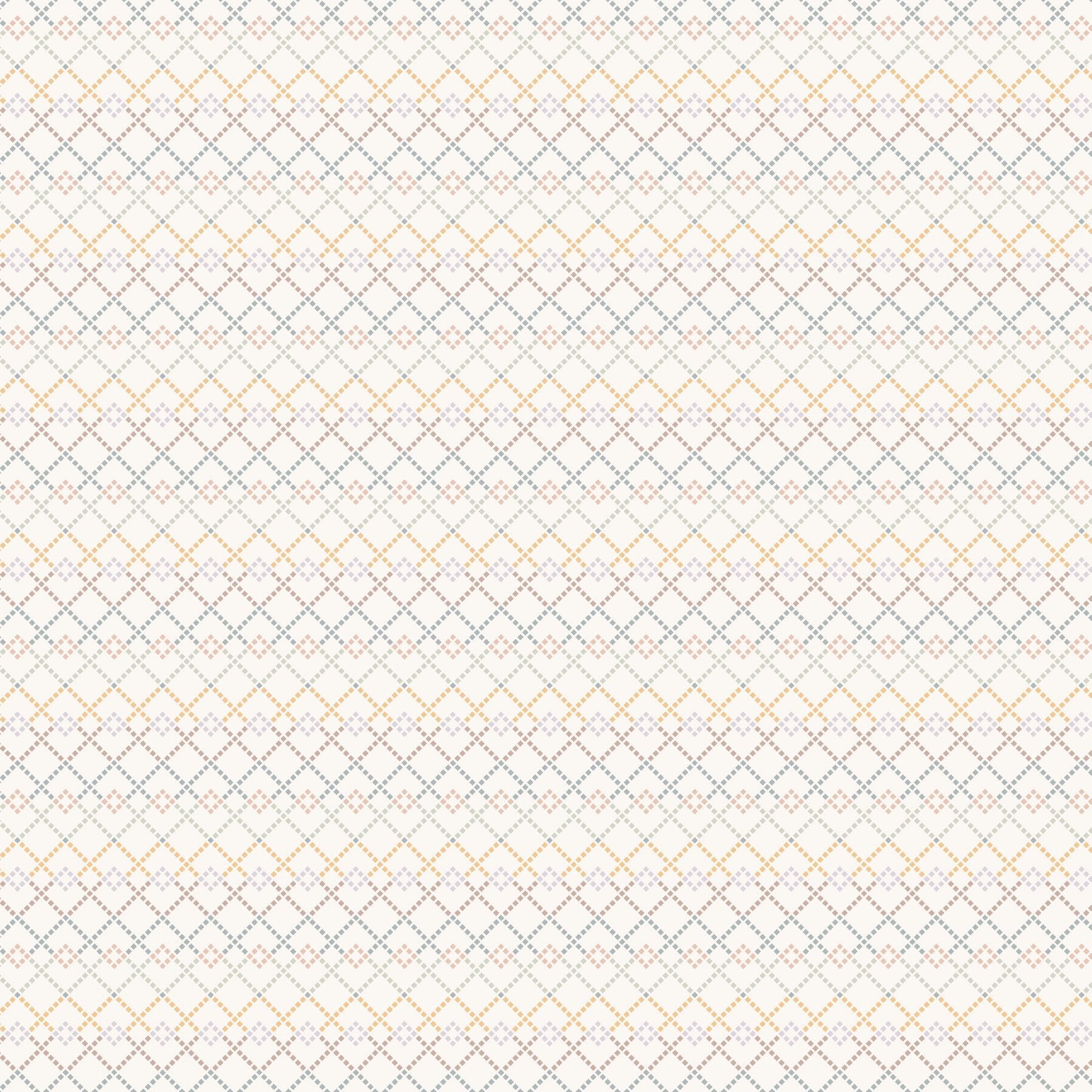 Diamonds - Creamn - Cotton - Tale - homesewn