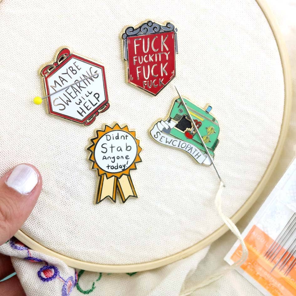 Didn't Stab Anyone Today Needle Minder - homesewn
