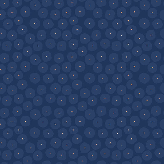 Disco Dots - Navy - Floradora - homesewn