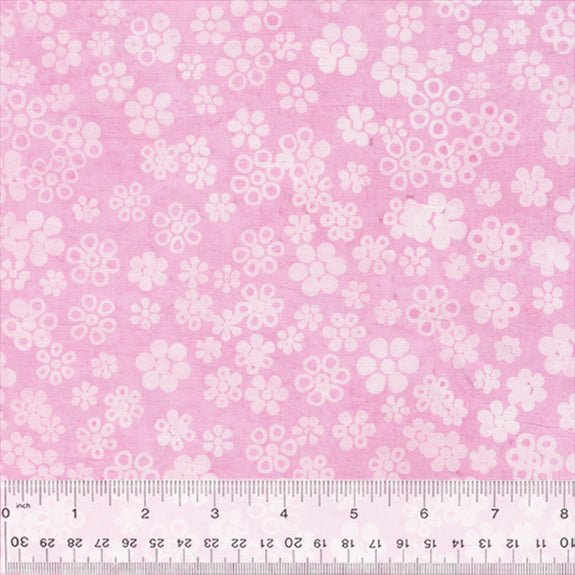 Ditsy Daisy - Blush - Batik Cotton Fabric - homesewn