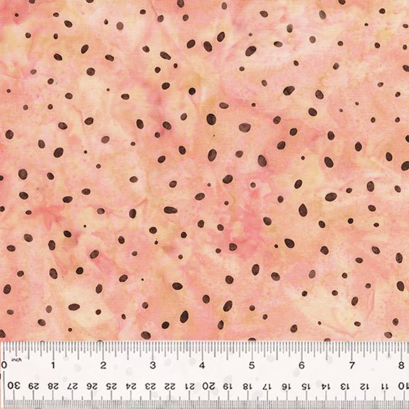 Ditsy Dots - Strawberry - Chai - Baliscapes - homesewn